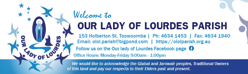 Our Lady of Lourdes Banner